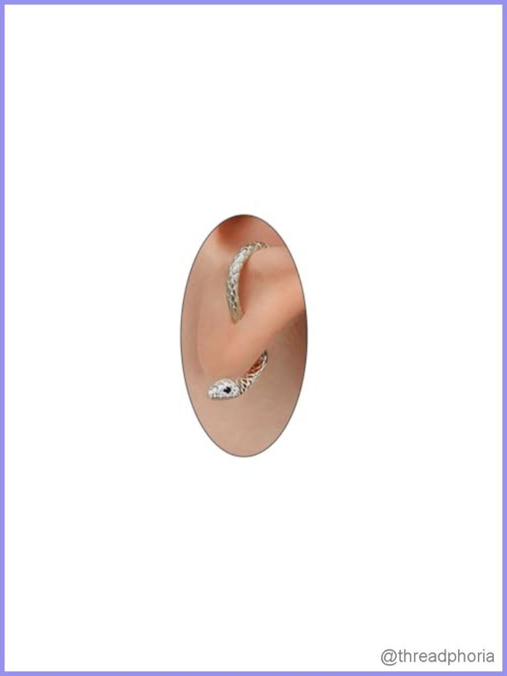 14k Gold Snake Stud Earrings Animal Gothic Punk Vintage Jewelry